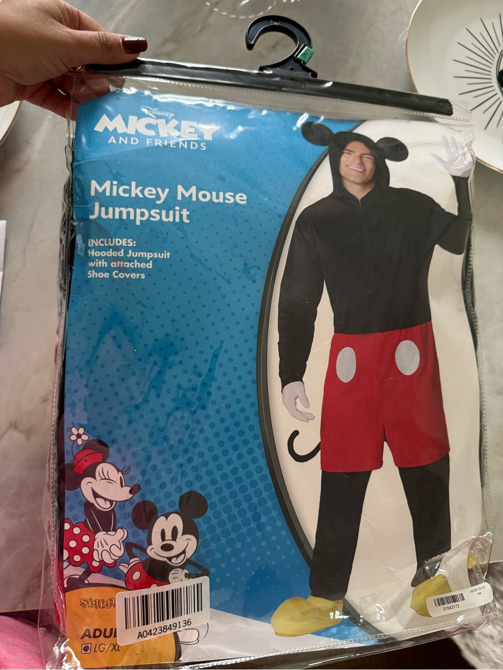 Spirit Mickey Mouse Jumpsuit Costume - Black, Red, White